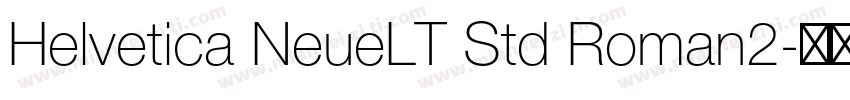 Helvetica NeueLT Std Roman2字体转换